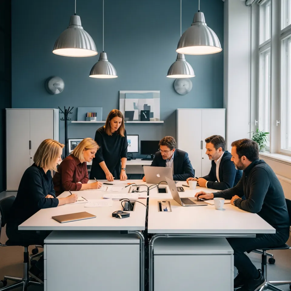 Réunion de jeunes entrepreneurs innovants